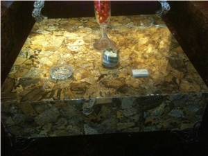 Backlit Semi-precious Stone Table Top (J122)