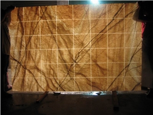 Backlit Spider Onyx Glass Panel (J121)