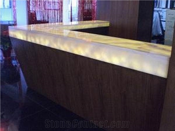 Backlit White Onyx Bar Top J067 From China Stonecontact Com