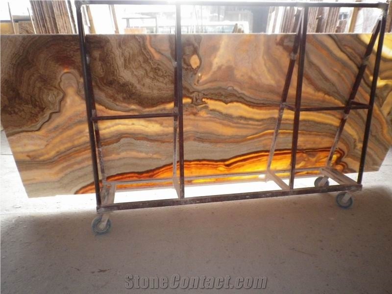 Backlit Wood Vein Onyx Glass Panel(Z11)