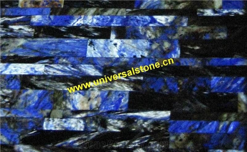 Blue Semiprecious Stone Box Backlit (J107)