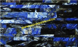 Blue Semiprecious Stone Box Backlit (J107)