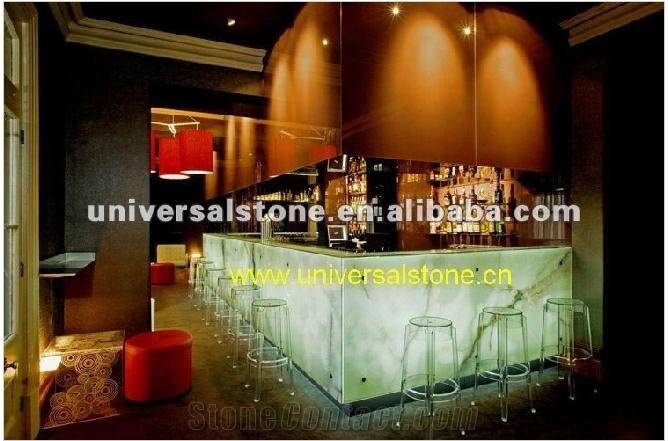 Green Semiprecious Stone Glass Bar Tops J77 From China