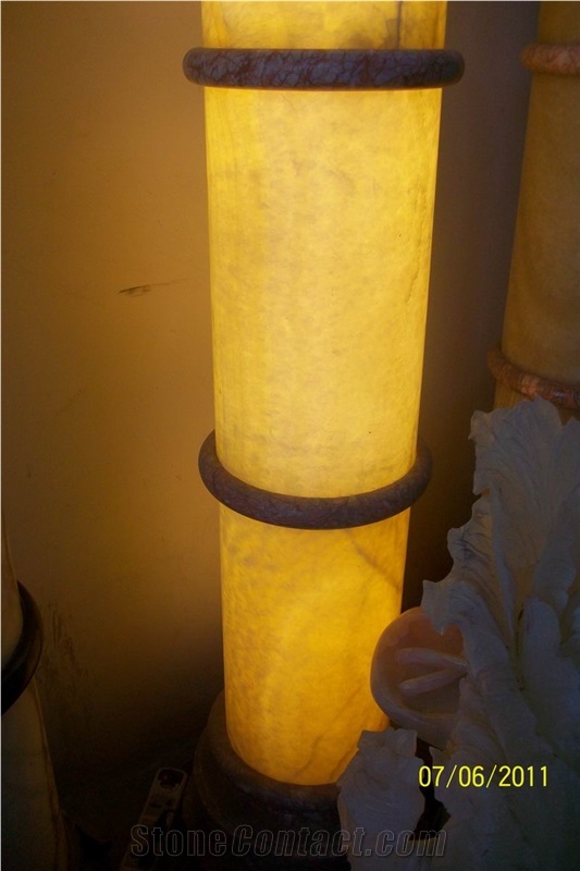 Honey Onyx Lamps (J132)