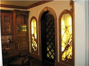 Onyx Glass Niche Wall Backlit(J81)