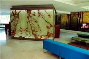 Translucent Onyx Glass Backdrop (J84)