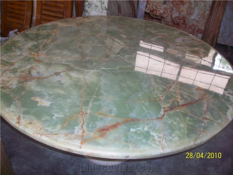 Translucent Onyx Glass Desk Top (J90)