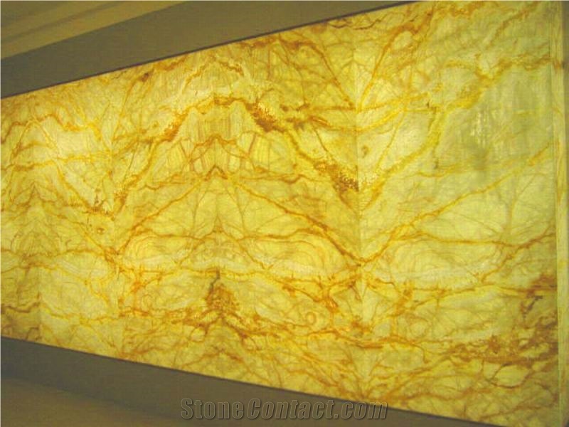 Translucent Yellow Onyx Wall Tile