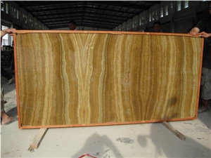 Wooden Vein Onyx Glass Backdrop (J039)