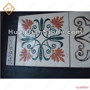 Marble Waterjet Inlay Table Top