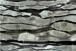 Lava Wave, China Grey Marble Slabs & Tiles