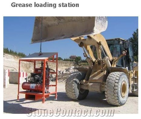 Grease Loading Station for Quarry Chain Saw Machines