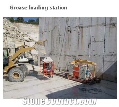 Grease Loading Station for Quarry Chain Saw Machines