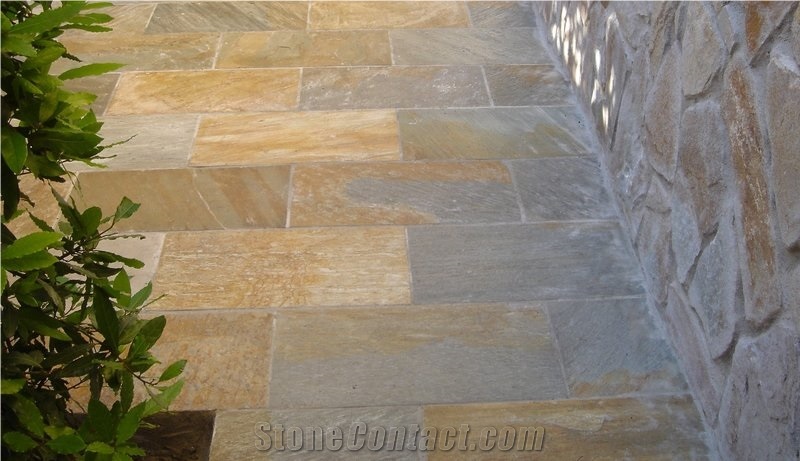 Slate Floor Tiles, Morisca Oro Slate