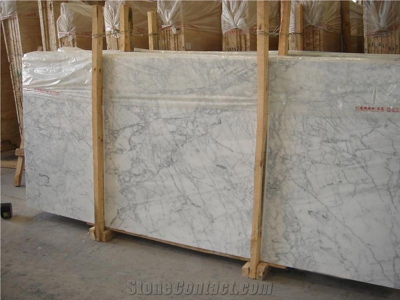 Bianco Carrara Venato Marble Slabs, Italy White Marble from China