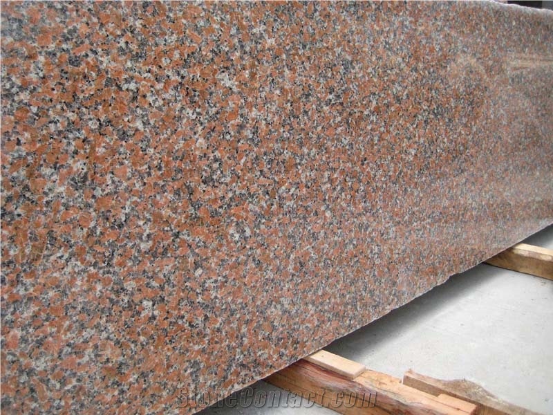 G562 Maple Red Polished Granite Slabs Light, China Red Granite Slab and Tiles with Good Quality