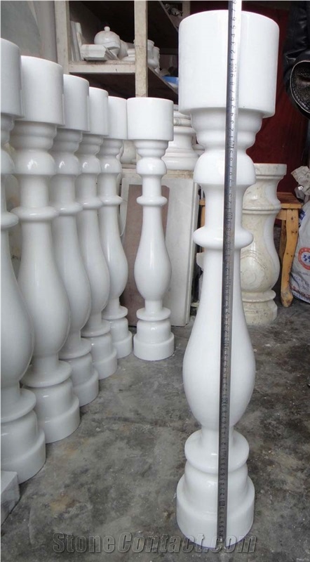 Absolute White Marble Balustrade