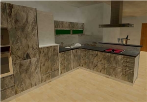 Black Granite Kitchen Countertops