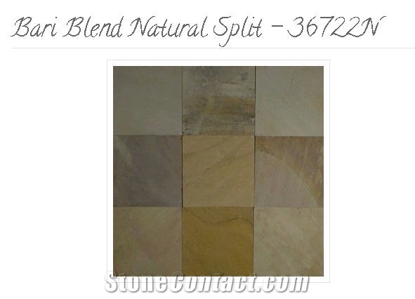 Bari Blend Sandstone Natural Split - 36722N, Indonesia Brown Sandstone Slabs & Tiles