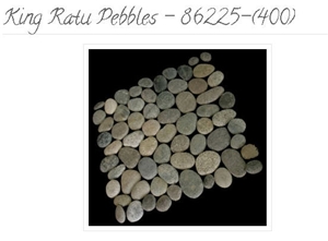 King Ratu Pebbles - 86225-(400), Beige Marble Pebbles