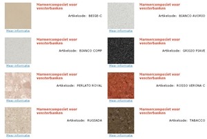 Solid Surface Composite Stone Colours