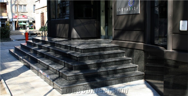 G654 Granite Stairs, Black Granite Stairs