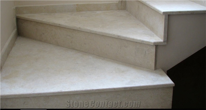 Petra Beige Limestone Stairs