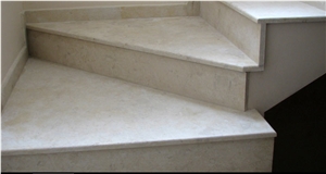 Petra Beige Limestone Stairs