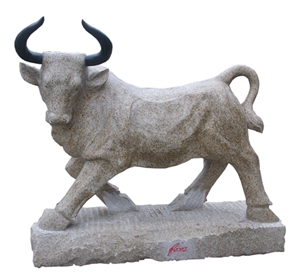 Handmade Stone Animal Statue, G383 Beige Granite Statue