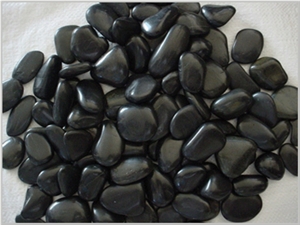 Black Granite Polished Pebbles