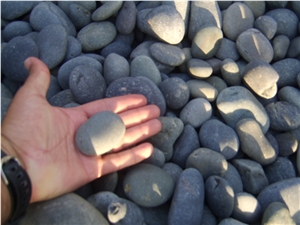 Black Granite Polished Pebbles