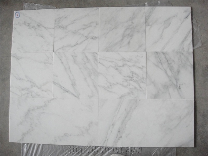 Statuary white marble tile