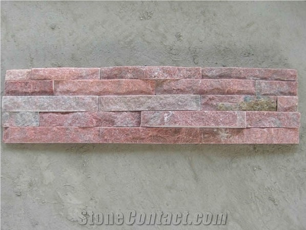 Pink Quartz Ledgestone, Pink Quartzite Cultured Stone