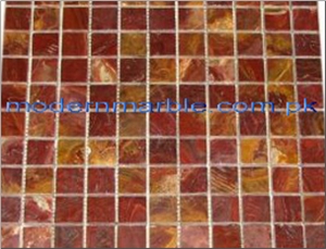 Multicolor Red Onyx Mosaic, Onice Red Onyx