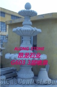 China Granite Fountain, G603 White Granite Fountain