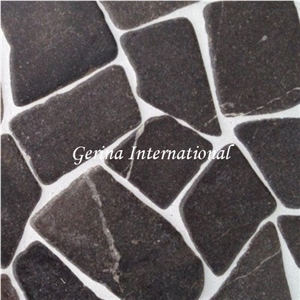 Broken Marble Stone Mosaic Tiles Interlocking, Grey Marble