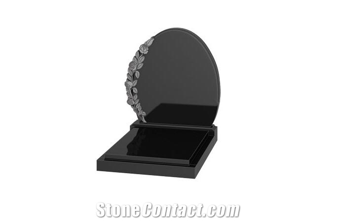 Shanxi Black Headstone, Black Granite Headstone