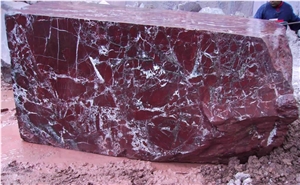 Elazig Visne (Rosso Levanto), Elazig Cherry Marble Block