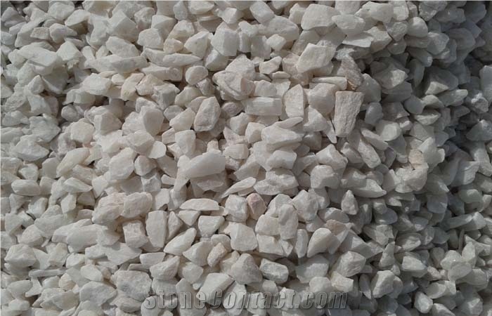 White marble chips