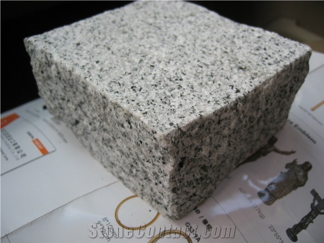 Grey Granite G603 Cube Stone, Cobble Stone