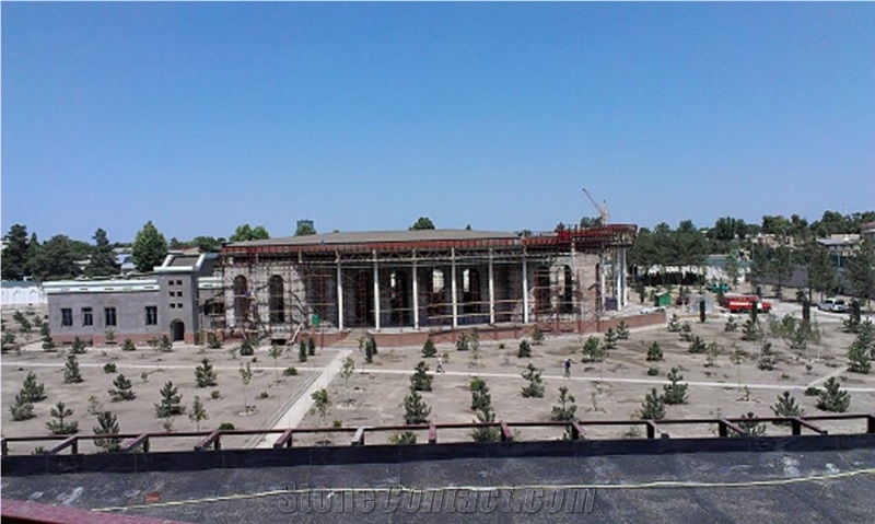Project in Uzbekistan, White Marble Building & Walling