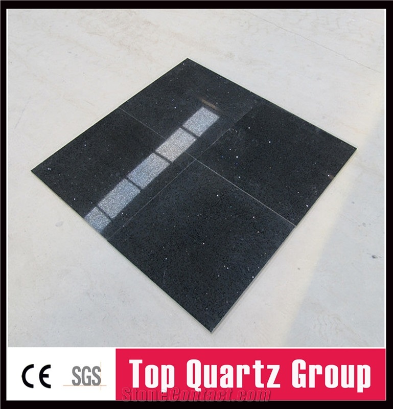Black Mirror Quartz Stone Tiles
