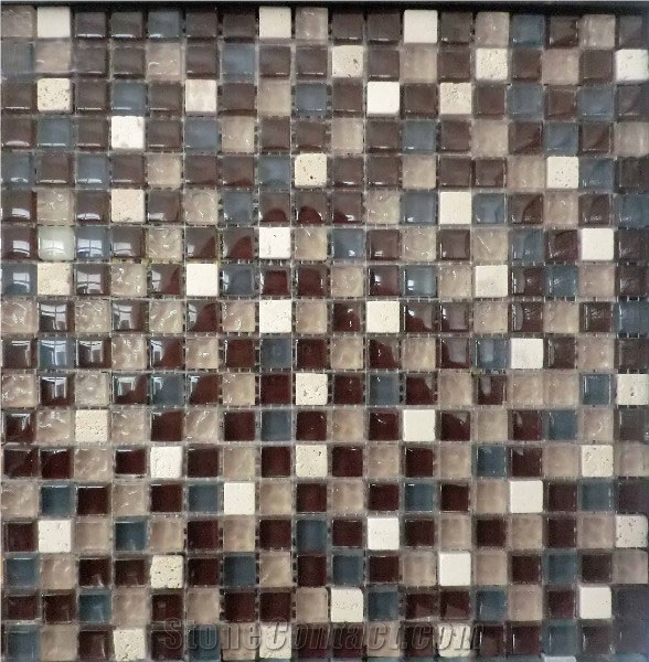 Cheap Honey Onyx Glass Mosaic Tiles