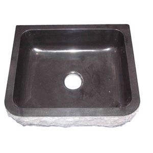 Cheap Mongolia Black Rectangular Granite Sink