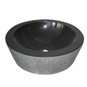 Cheap Shanxi Black Stone Bathroom Basins, Black Granite Basins