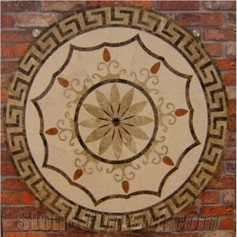 Stone Inlay Medallions Patterns for Home Decoratio