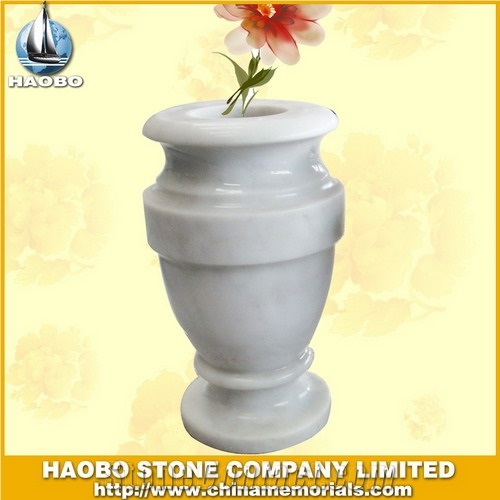 Chinese White Marble Vases