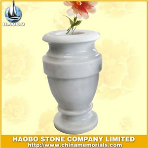Chinese White Marble Vases