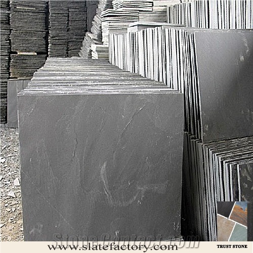 Black Slate Tile for Wall Panel, China Black Slate Tiles