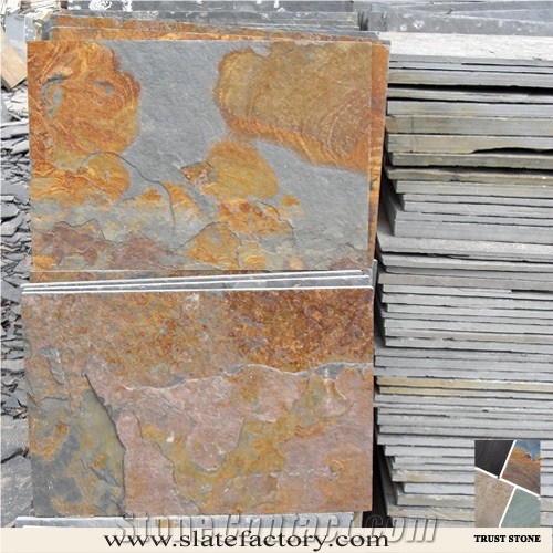 Chinese Multicolor Slate Tile for Wall Panel